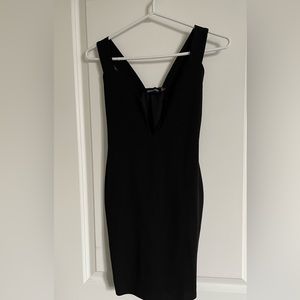 Little black dress size 4 deep v